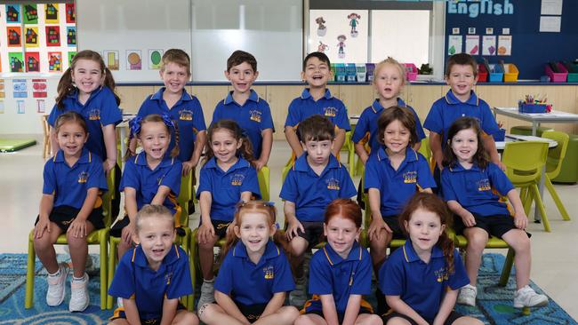 My First Year: St Augustine’s Parish Primary Prep Navy. Back Row: Bowie, Fletcher, Arli, Roman, Frida, Lennox. Middle Row: Sophie, Bella, Kora, Oliver, Oscar, Scarlett. Front Row: Grace, Gracie, Brooke, Poppy. Picture: Glenn Hampson.