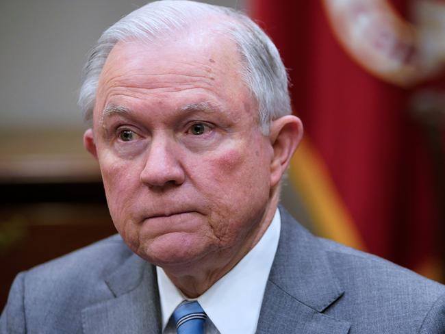 Jeff Sessions has yet to respond to Donald Trump’s latest barb. Picture: AFP