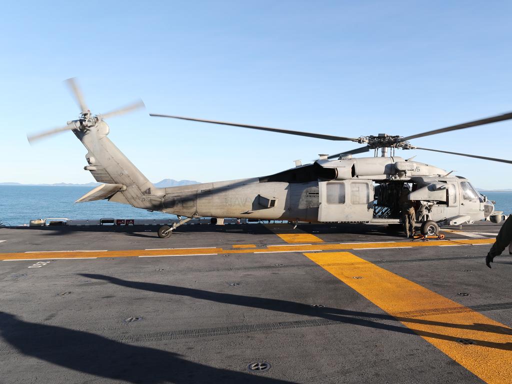 Photos on board the USS Wasp. Pic Peter Wallis