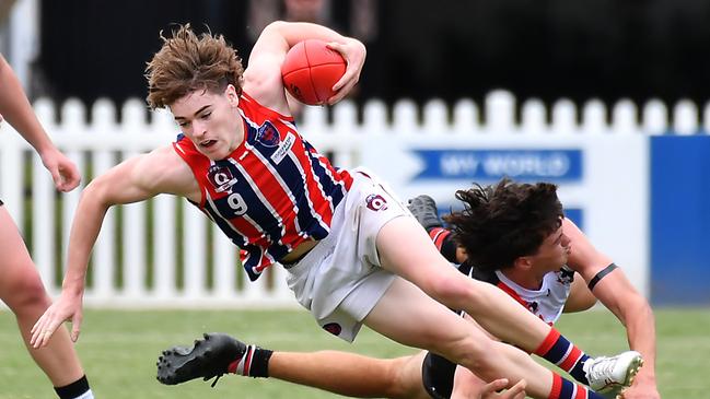 Wilston Grange player Ryan LewisMorningside v Wilston Grange QAFL colts Saturday April 1, 2023. Picture, John Gass