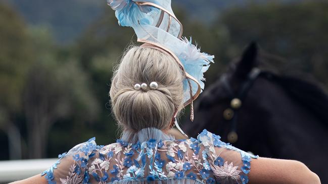 A love of horses and passion for fashion make Malanda woman Kymberlee Cockrem an ideal inaugural winner of the Red Beret Hotel Cairns Cup Carnival Platinum Model Management Face of the Carnival for 2022. Picture: Alison Faignie.