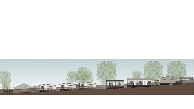 A concept design of modular homes, of which eight are bound for Thursday Island, Torres Strait as part of the Queensland Government's Homes for Queenslander's scheme. Picture: Supplied