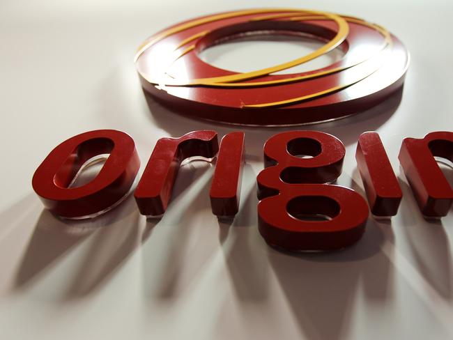 The logo of Origin Energy Ltd. is displayed at the company's headquarters in Sydney, Australia, on Wednesday, Dec. 15, 2010. CLP Holdings Ltd. and Origin Energy Ltd. agreed to buy New South Wales electricity assets for A$5.3 billion ($5.3 billion), outbidding AGL Energy Ltd. to gain customers in Australia's most-populous state. Photographer: Ian Waldie/Bloomberg