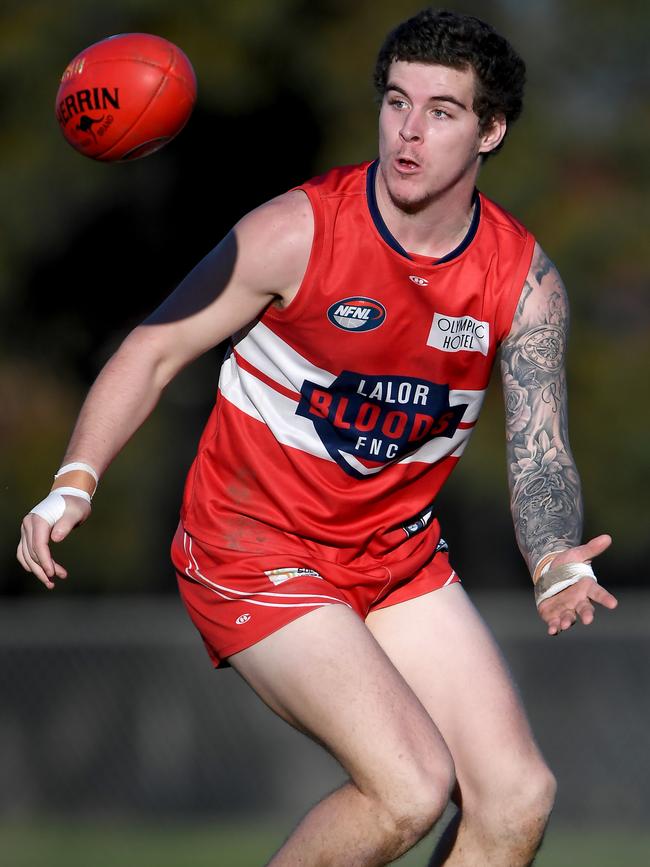 Lachlan Evans in action for Lalor. Picture: Andy Brownbill