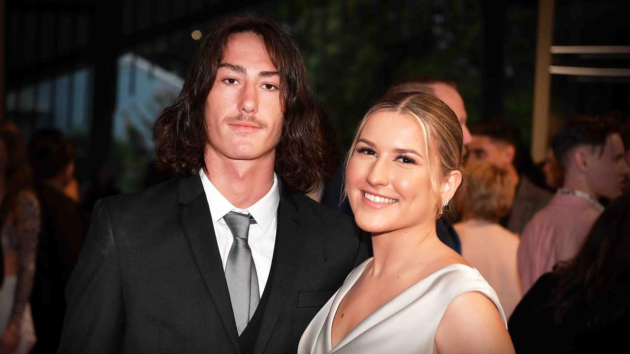 Water and Brianna at Caloundra State High School formal. Picture: Patrick Woods.