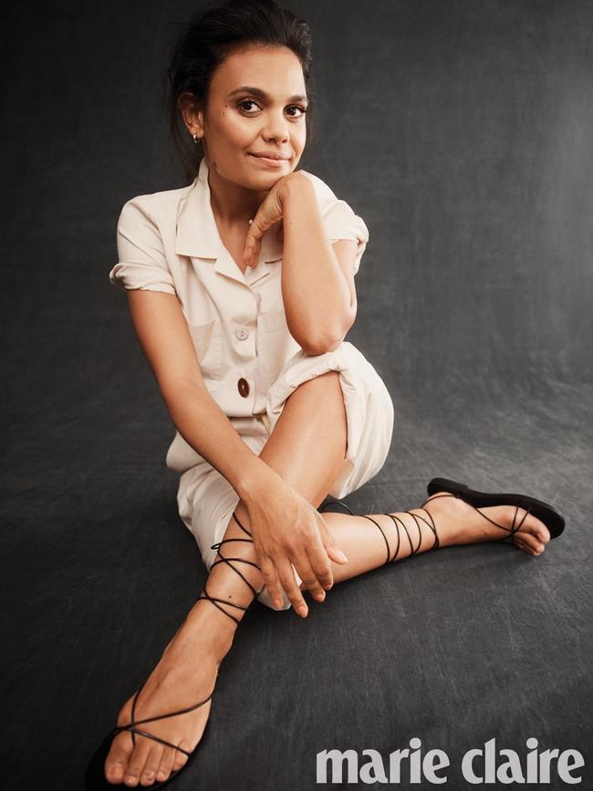 Miranda Tapsell in marieclaire magazine’s February 2020 issue calling for indigenous constitutional reform. Picture: Georges Antoni for Marie Claire