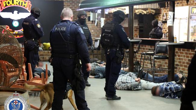 The dog squad was just one unit involved in the raid. Source: NSW Police