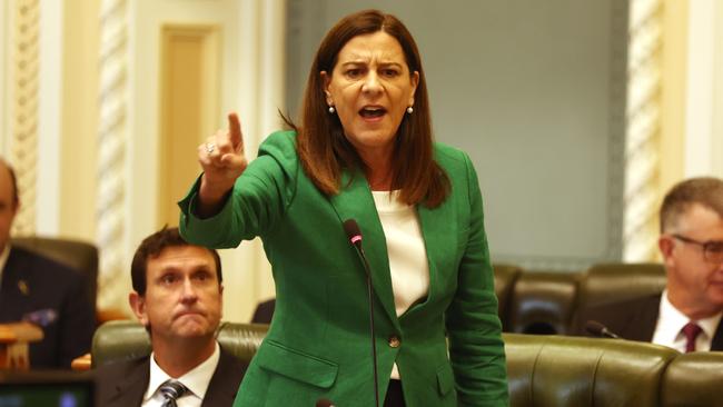 Attorney-General Deb Frecklington in Parliament on Wednesday. Picture: Annette Dew