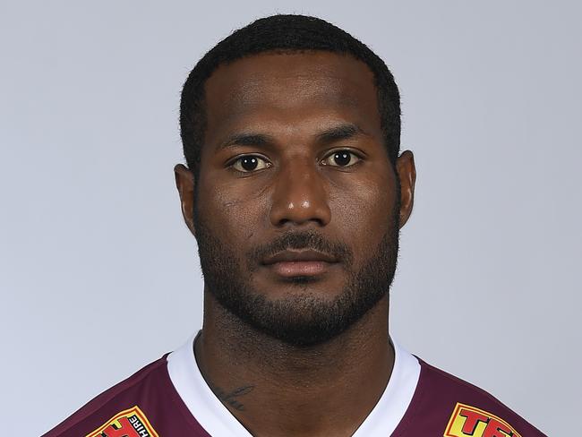 BRISBANE, AUSTRALIA - JANUARY 27: Suliasi Vunivalu poses during the Queensland Reds Super Rugby headshots session at Ballymore Stadium on January 27, 2021 in Brisbane, Australia. (Photo by Albert Perez/Getty Images)