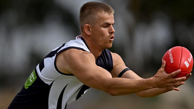 Will Thornton-Gielen in action for Melton Centrals. Picture: Andy Brownbill