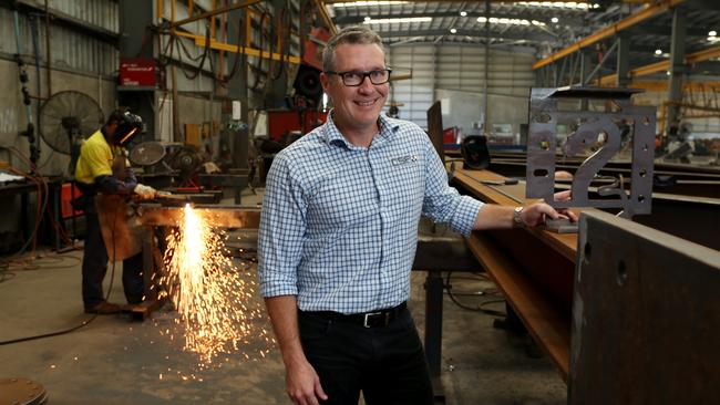 CSF Industries general manager Sean Adams, in the Portsmith workshop. Picture: STEWART MCLEAN