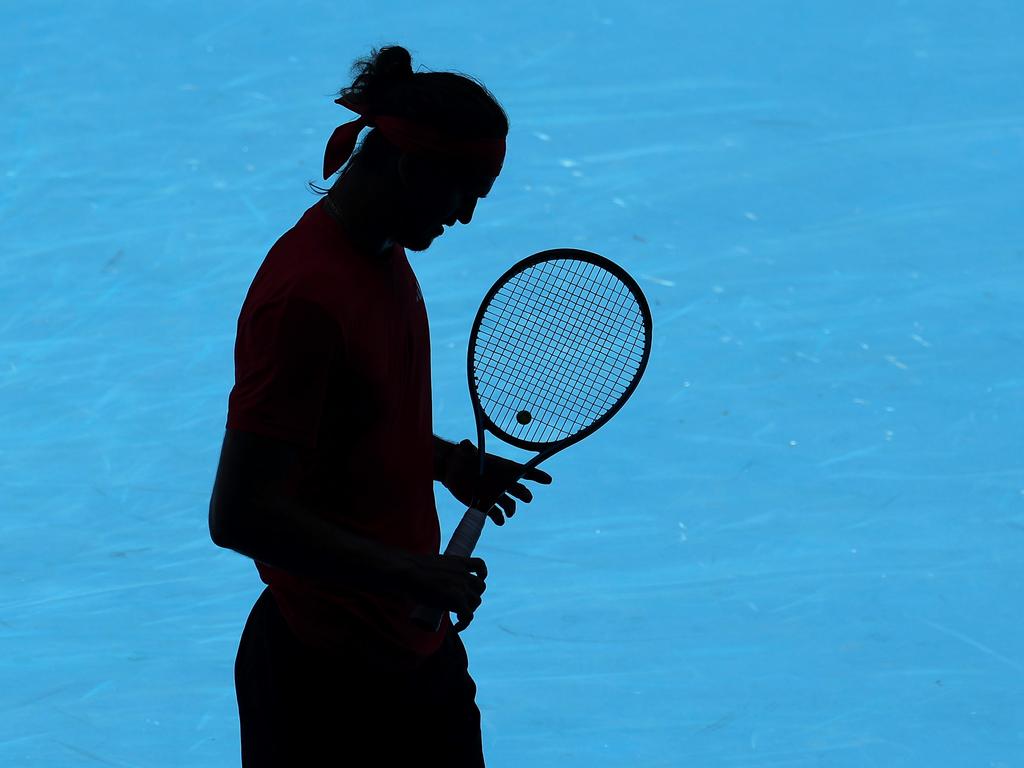Alexander Zverev has dodged discussion around domestic assault allegations after the case was settled out of court. Picture: Cameron Spencer/Getty Images.
