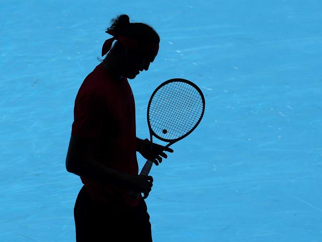 Alexander Zverev has dodged discussion around domestic assault allegations after the case was settled out of court. Picture: Cameron Spencer/Getty Images.