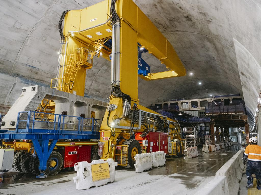 Mezzanine level installation in Woolloongabba cavern. Picture: Dan Peled via The Photo Pitch.