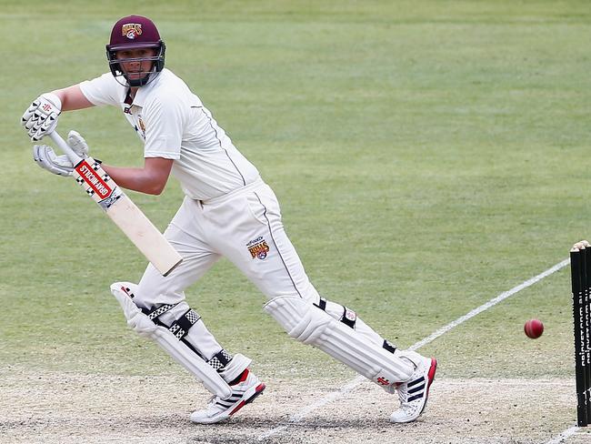 Matt Renshaw in action for Queensland ahead of being selected for his Test debut.