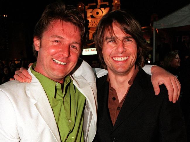 John Polson and Tom Cruise at the premiere of Mission Impossible 2 Fox Studios, Sydney, in 2000.