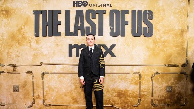 Bella Ramsey at the season two premiere of the Last of Us. Picture: HBO/Scott Ehler
