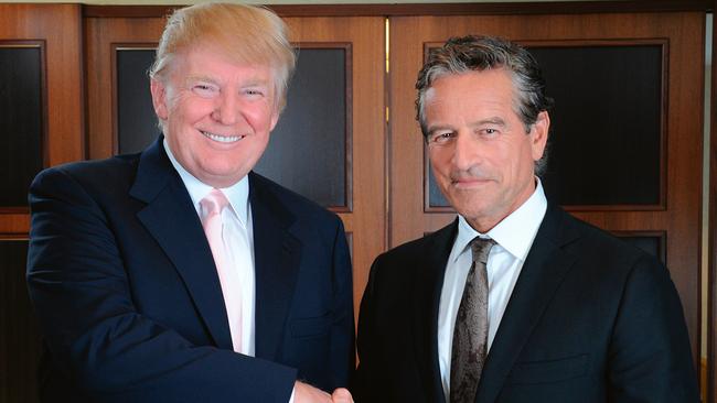 From TV host to Prime Minister? Bouris shakes hands with Donald Trump. (Pic: Getty Images)