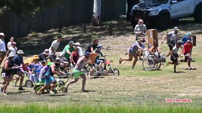 Dunny races, sack races - this is Australia Day in Oakey