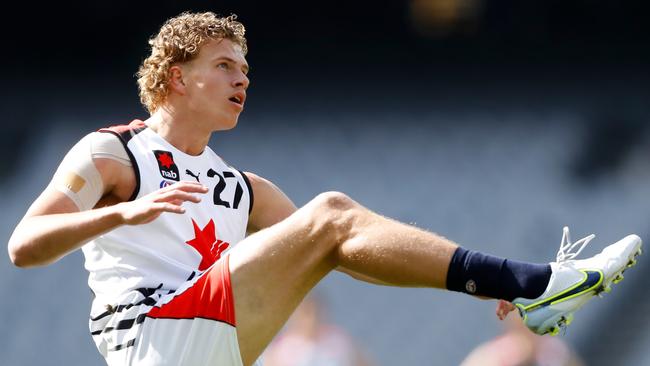 Jed Walter is an exciting key forward prospect. Picture: Dylan Burns/AFL Photos via Getty Images