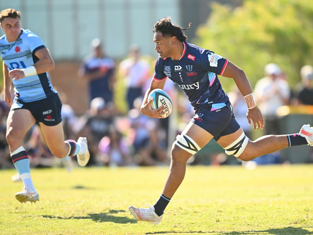 Daniel Maiava scores a try at the weekend against the Waratahs. Picture: Getty Images