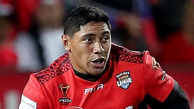 Jason Taumalolo of Tonga during the Rugby League World Cup.