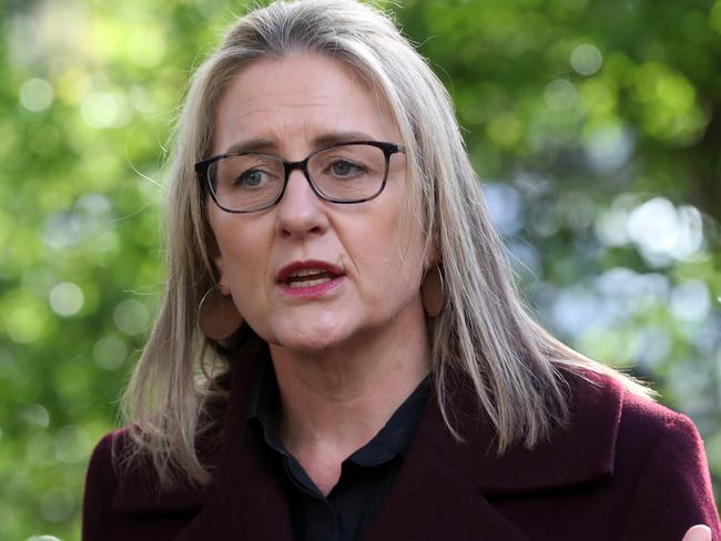 MELBOURNE, AUSTRALIA - NewsWire Photos, OCTOBER 17, 2023. Victorian Premier Jacinta Allan and Attorney-General Jaclyn Symes hold a press conference in Melbourne. Picture: NCA NewsWire / David Crosling