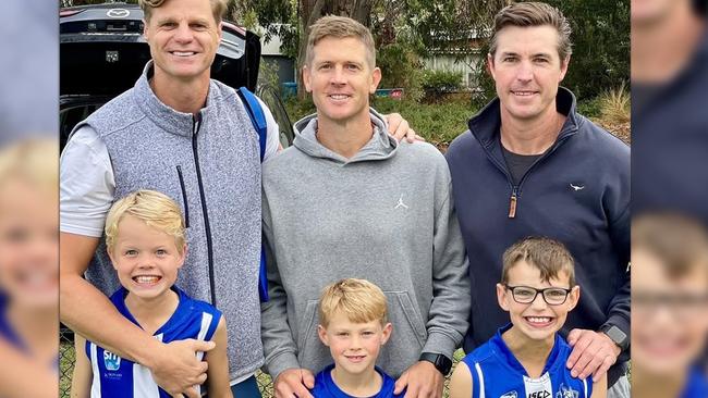 The Riewoldt, Dal Santo and Hayes families.