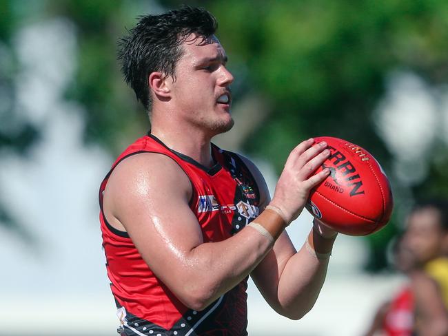 Nicholas Hooker has been a standout for Tiwi in recent weeks. Picture: Glenn Campbell