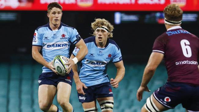 Young rugby star Alex Newsome in action for the Waratahs before his return to Eastern Suburbs for the Shute Shield. Pic: Karen Watson