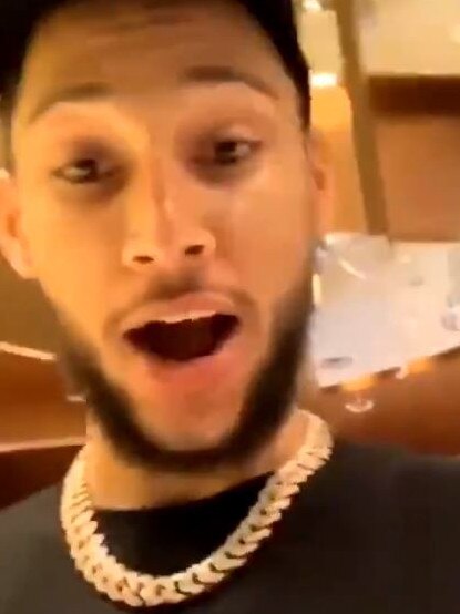 Ben Simmons expresses his dismay after initially being rejected at Crown.