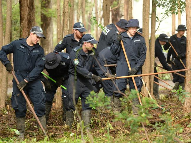 The last major search for William in November, 2021, close to where he disappeared. Picture News Corp. / Trevor Veale