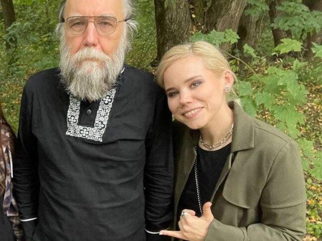 Daria Dugina with her father Aleksander Dugin. Picture: Twitter