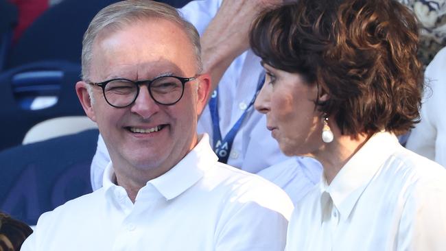 Albanese at the 2024 Australian Open. Picture: Cameron Spencer/Getty Images