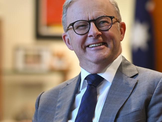 CANBERRA, AUSTRALIA, NewsWire Photos. FEBRUARY 12, 2024: The Prime Minister, Anthony Albanese in his office at Parliament House in Canberra. Picture: NCA NewsWire / Martin Ollman