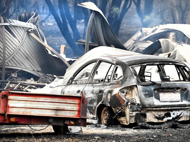 DALVEEN, AUSTRALIA - NewsWIRE Photos NOVEMBER 01, 2023:Fire damage around Dalveen (near Warwick)Bushfires burning through the Southern Downs regional area near the Queensland to NSW border.Picture: NCA NewsWIRE / John Gass