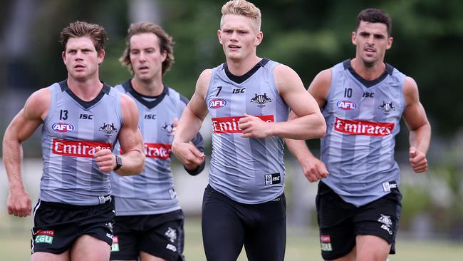 How many Magpies will be in your forward line? Picture: Michael Klein