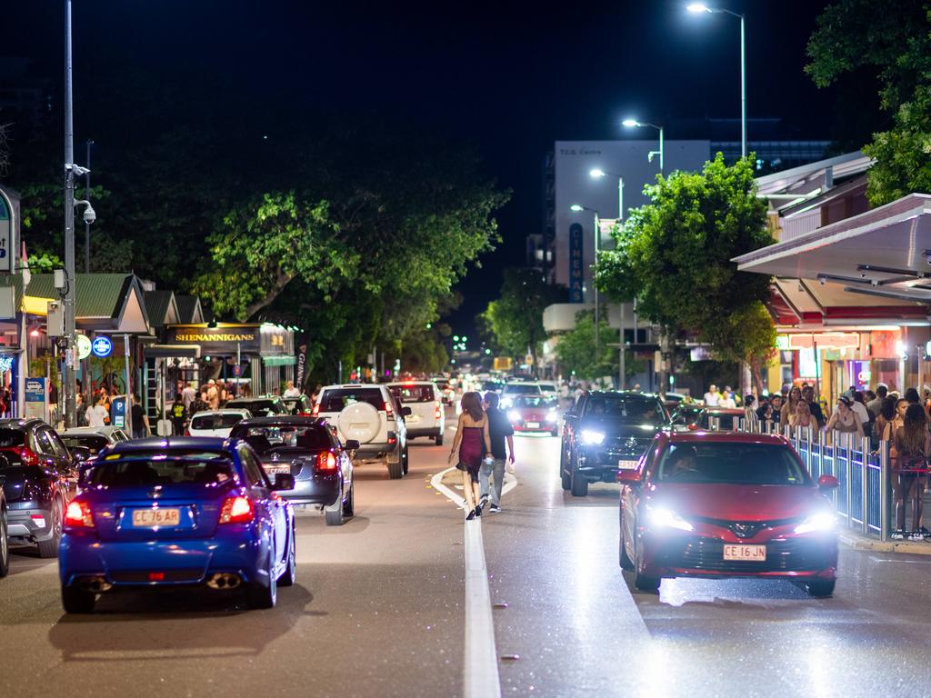 Mitchell St in Darwin was abuzz to celebrate the end of 2020 and will be again for the end of 2021. Picture: Che Chorley