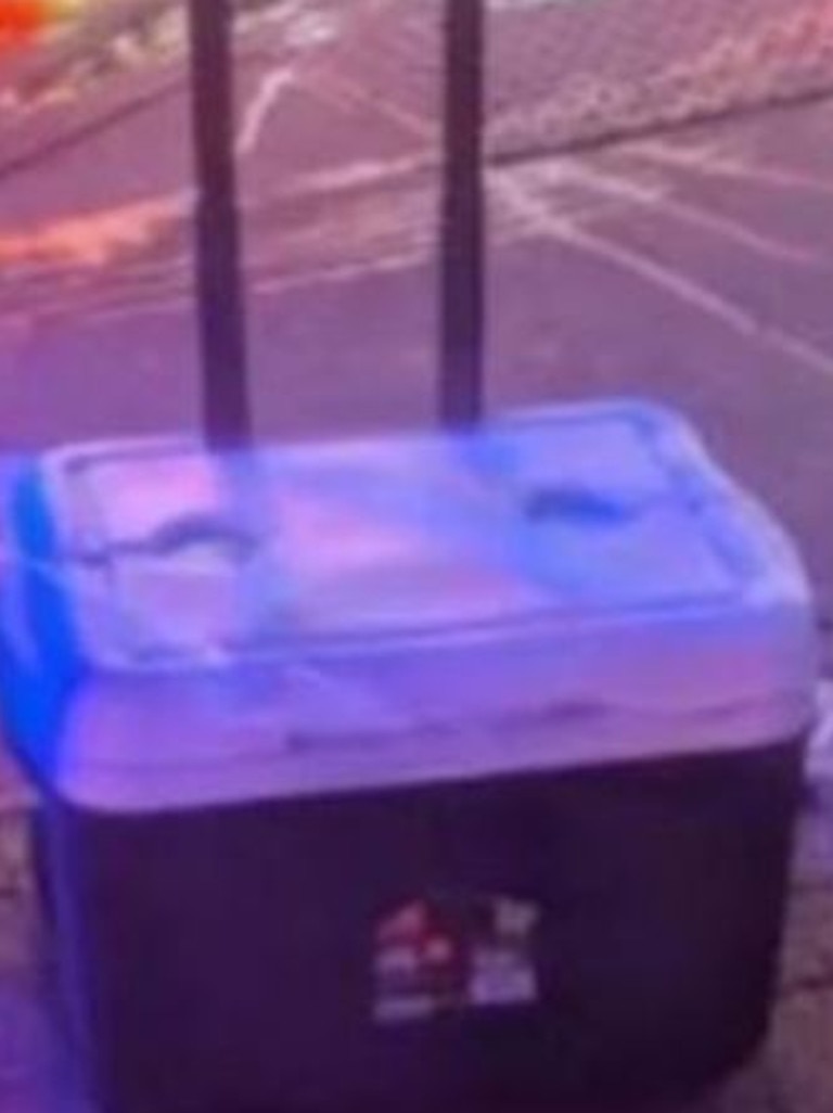 Police located two ice chests in the area. Picture: X