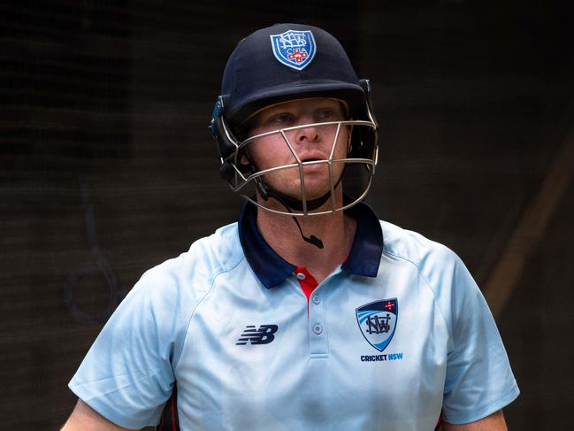 Australian batting superstar Steve Smith at training for NSW.Photo: Tom Parrish