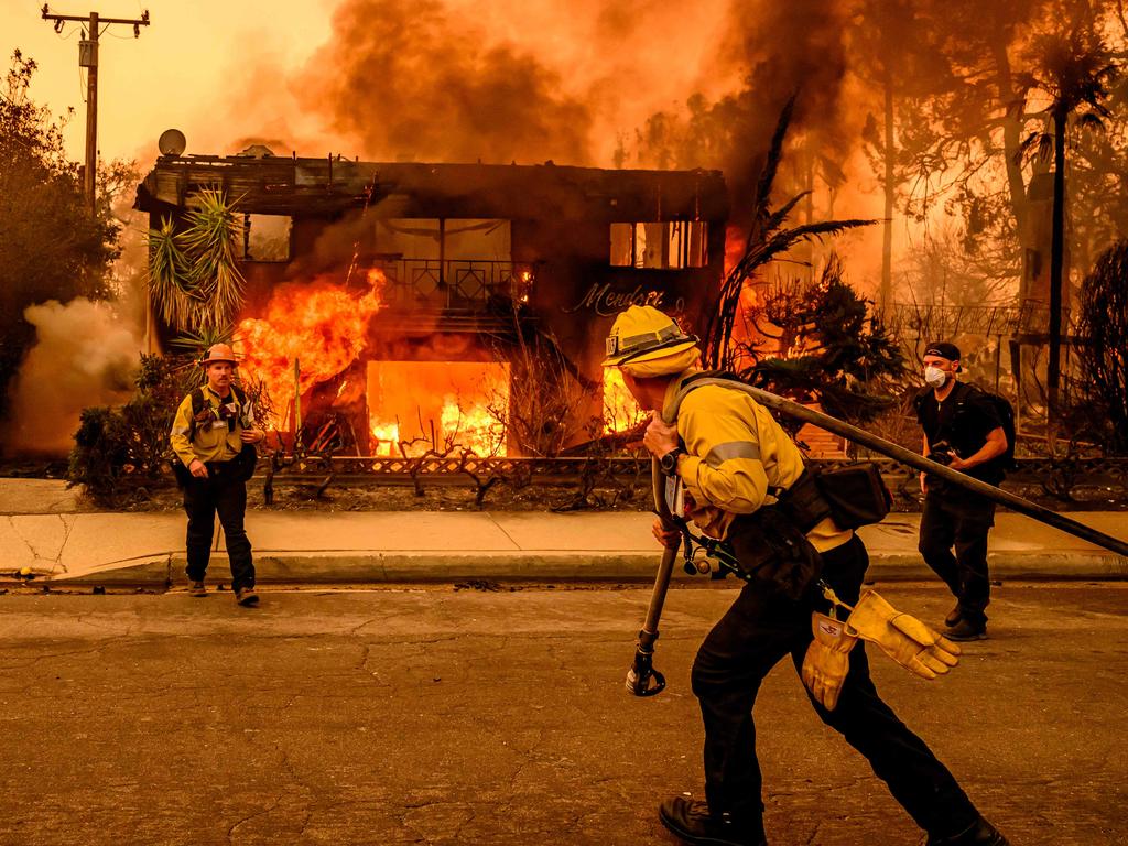 Firefighting capacity in LA was quickly overwhelmed. Picture: Josh Edelson/AFP