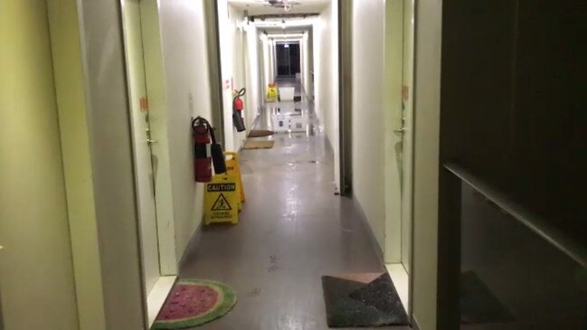 This apartment block in Zetland has big problems. Picture: 9 News