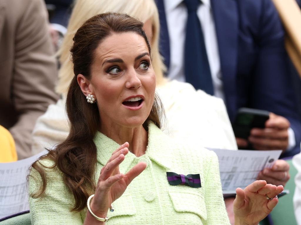 At times the princess Catherine appeared animated. Picture: Getty Images