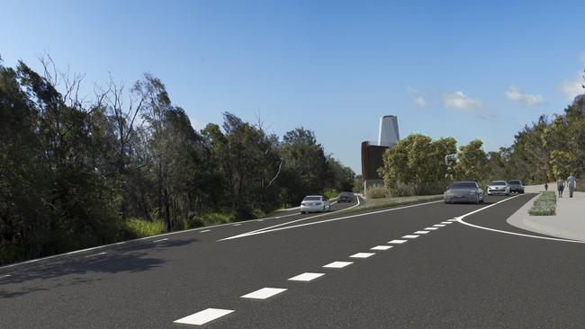 An artist's impression of the upgraded Wakehurst Parkway at Seaforth as part of Beaches Link. Picture: Transport for NSW