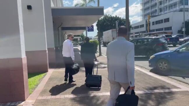 Robert Malcolm Lawson leaves Cairns District Court on July 15