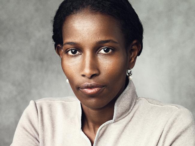 Women’s rights campaigner Ayaan Hirsi Ali is scornful of those who ignore or seek to rationalise harmful cultural or religious practises. Picture: AAP