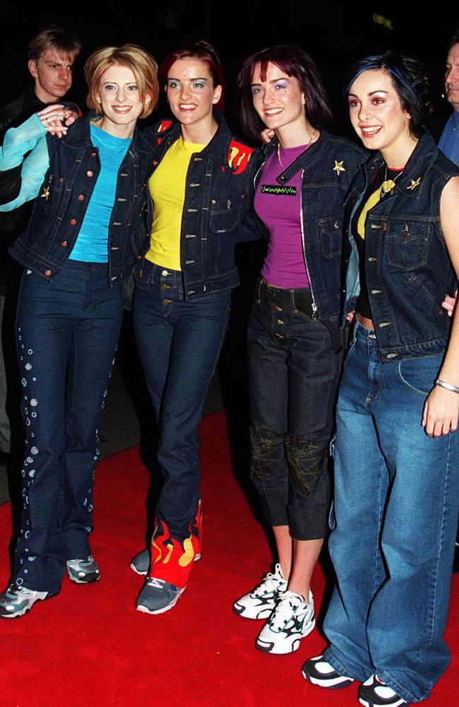 Members of band B*Witched at 1998 ARIA Awards at Sydney's Capitol Theatre in 1998.