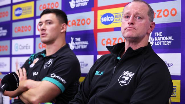 Joseph Manu, Michael Maguire and the Kiwis have some extra motivation to beat Australia. (Photo by Alex Livesey/Getty Images for RLWC)