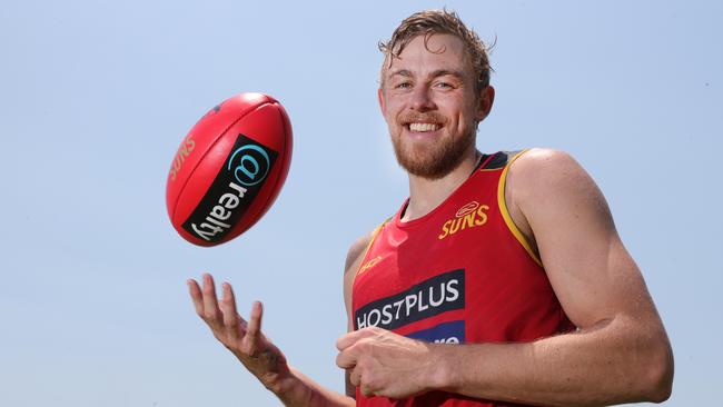 Hugh Greenwood at Gold Coast training. Picture: Glenn Hampson