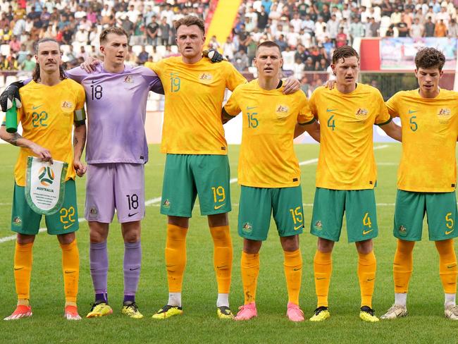 The Socceroos were shunted to Paramount+ for their World Cup qualifier against Bangladesh. Picture: Getty Images